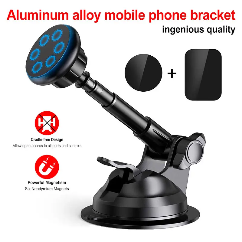 

Magnetic Car Phone Holder for Car Windshield Dashboard Mount with Adjustable Cradle Universal Phone Holder for iPhone X 7 8 Plus