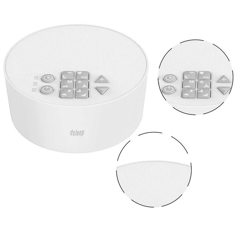 

Sleep Aid White Noise Instrument 12 Kinds Of Music Decompression Insomnia Relief Wake-Up Lamp With AUX USB Adapter Cable