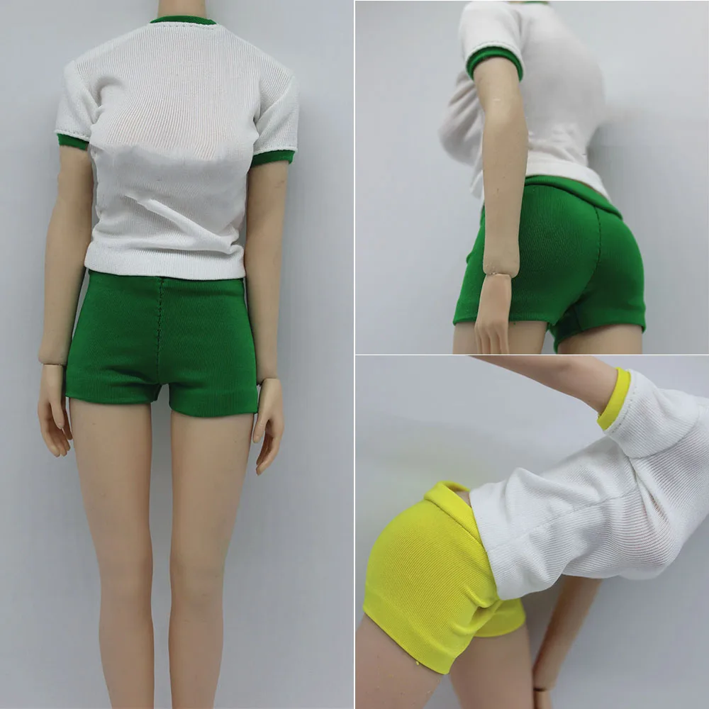 

Женская спортивная одежда с короткими рукавами и шортами