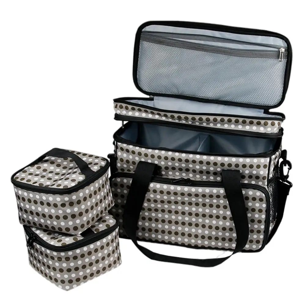 

Дорожная водонепроницаемая сумка для собак, органайзер для путешествий, 2 контейнера для хранения еды, складные чаши