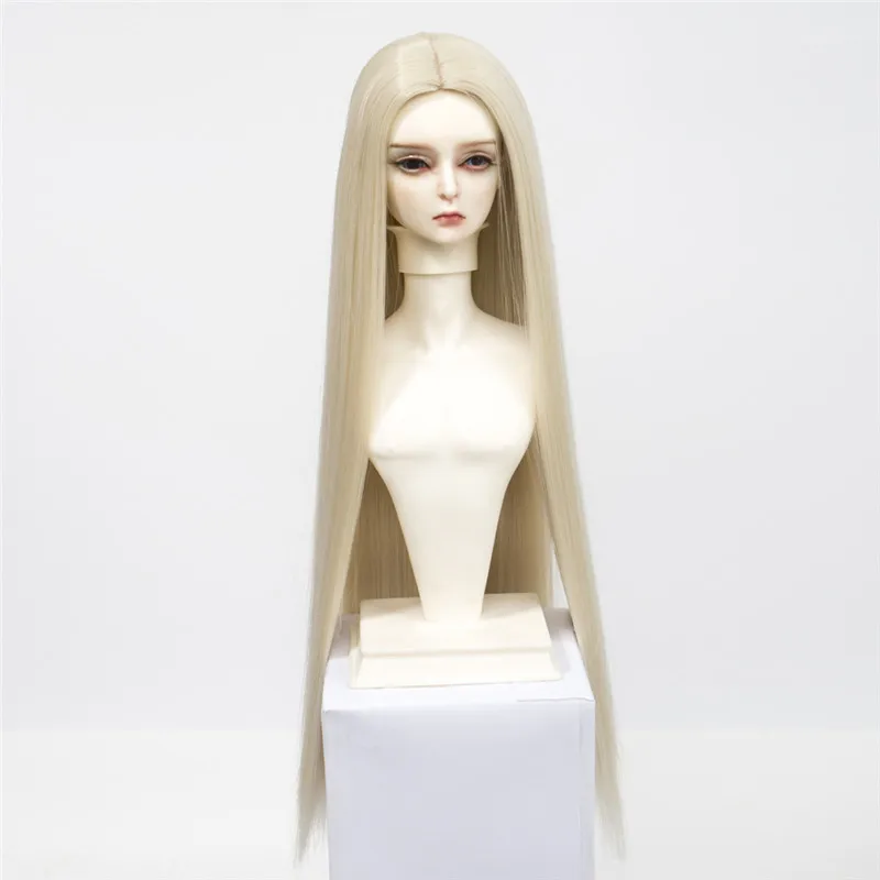 BJD парики для волос Размер 1/6 1/4 1/3 куклы высокотемпературное волокно Длинные прямые парики натурального цвета для куклы SD/BJD - Цвет: T0809