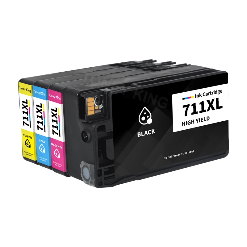 Набор чернильных картриджей 711 для принтера HP 711XL совместимых с T120 T520 картриджи