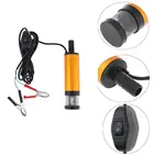 Портативный Электрический погружной мини-насос, 12 В постоянного тока для перекачки дизельного топлива, масла, воды, корпуса из алюминиевого сплава, 12 лмин, помпа для перекачки топлива