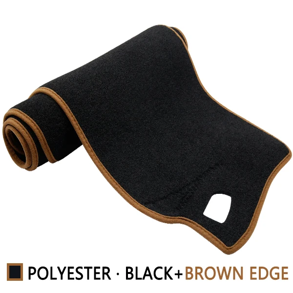 Polyester Brown Edge Для Chevrolet Sonic AVEO Holden barina 2011~ Противоскользящий коврик на приборную панель солнцезащитный коврик защитные аксессуары T300 RS - Название цвета: Polyester Brown Edge