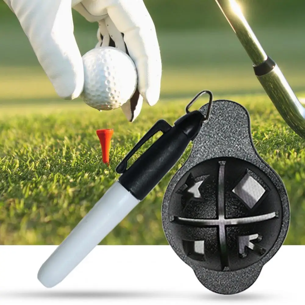 

2Pcs/Set High Quality Golf Ball Alignment Tool Effective Golf Ball Liner Slotted Design for Exercise