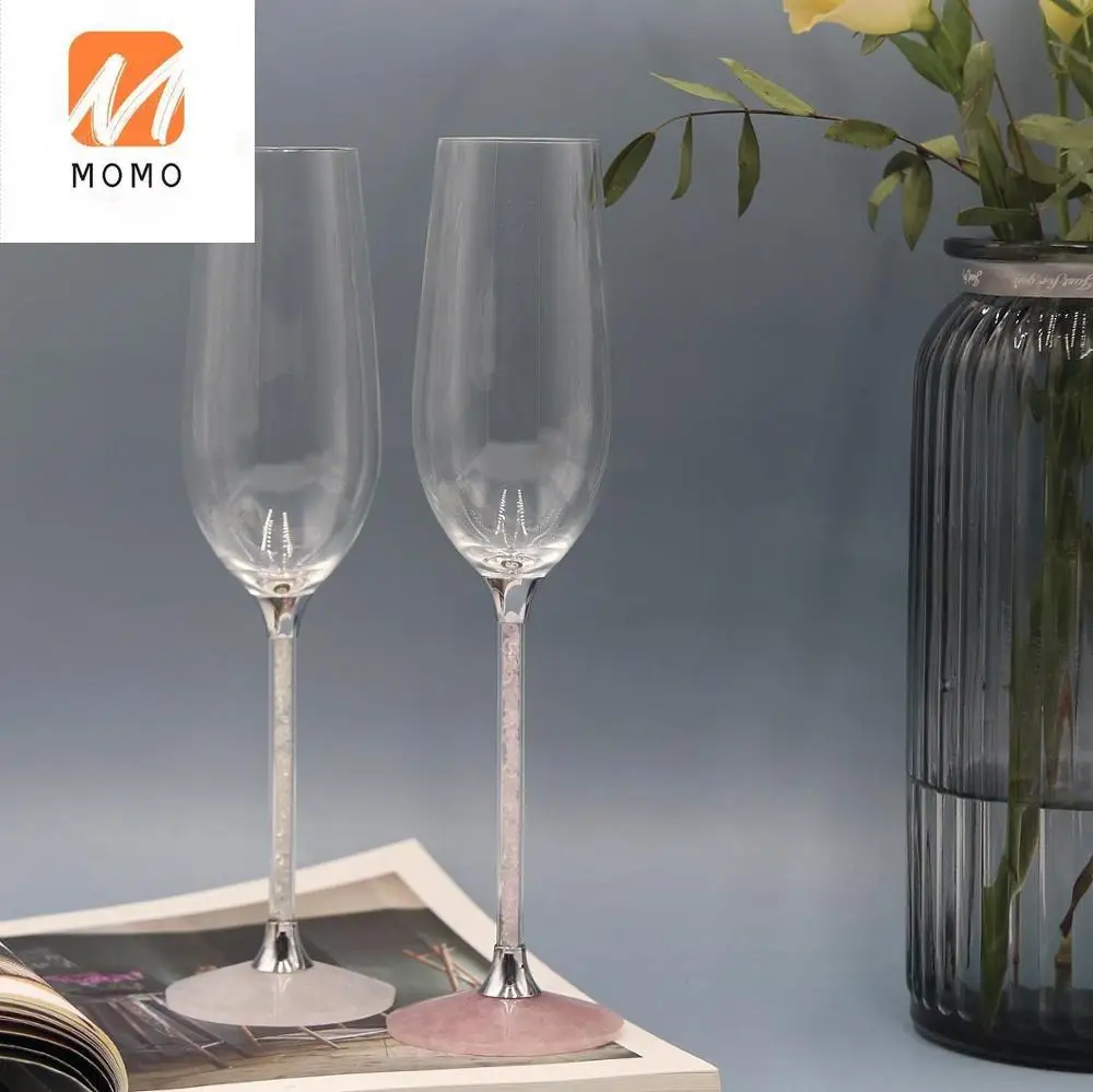 

Love Wedding Rose Quartz Champagne Glass Flute Glass Wholesale
