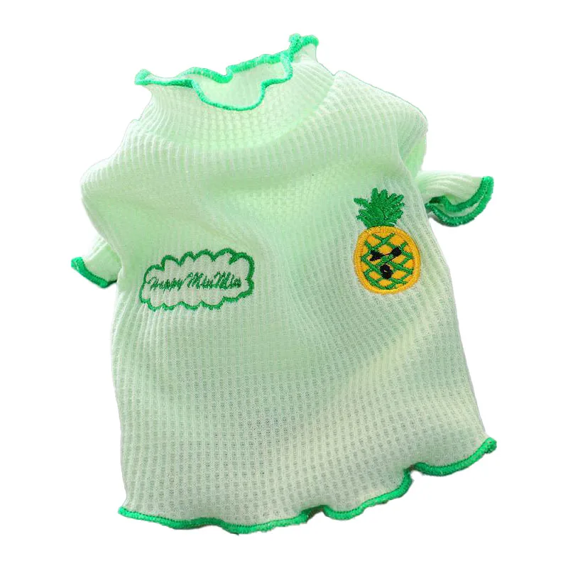 

Summer Dog Clothes Breathable Shirt Fruit Vest Cute T-shirt Breathable Basic Shirt for Small Dogs Cats Yorkshire Chihuahua Pug