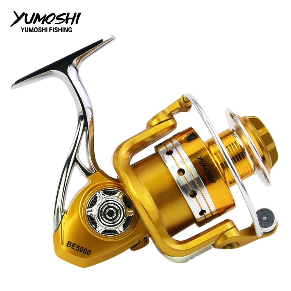 

Fishing Reel New high-quality Metal aluminum 12+1BB 5.5:1 1000-7000 Spinning wheel Carp Bass Sea Fishing Reels Fishing Tackle BE