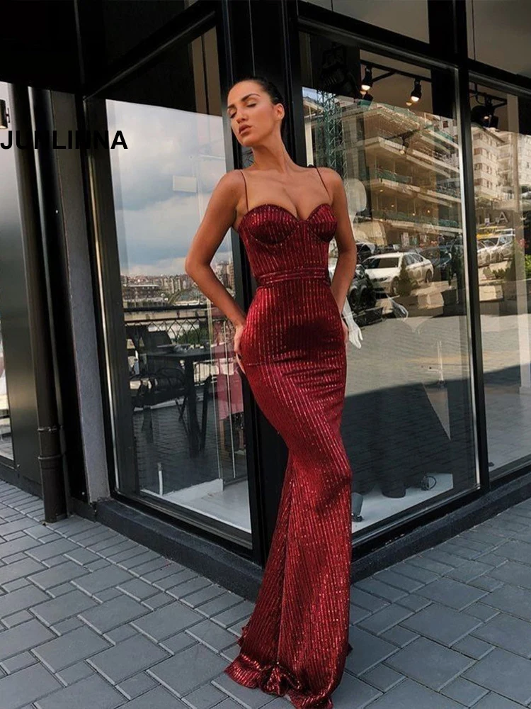 

Вечерние платья 2021, Модное Новое женское длинное платье на тонких бретелях, вечернее и Клубное, с блестками