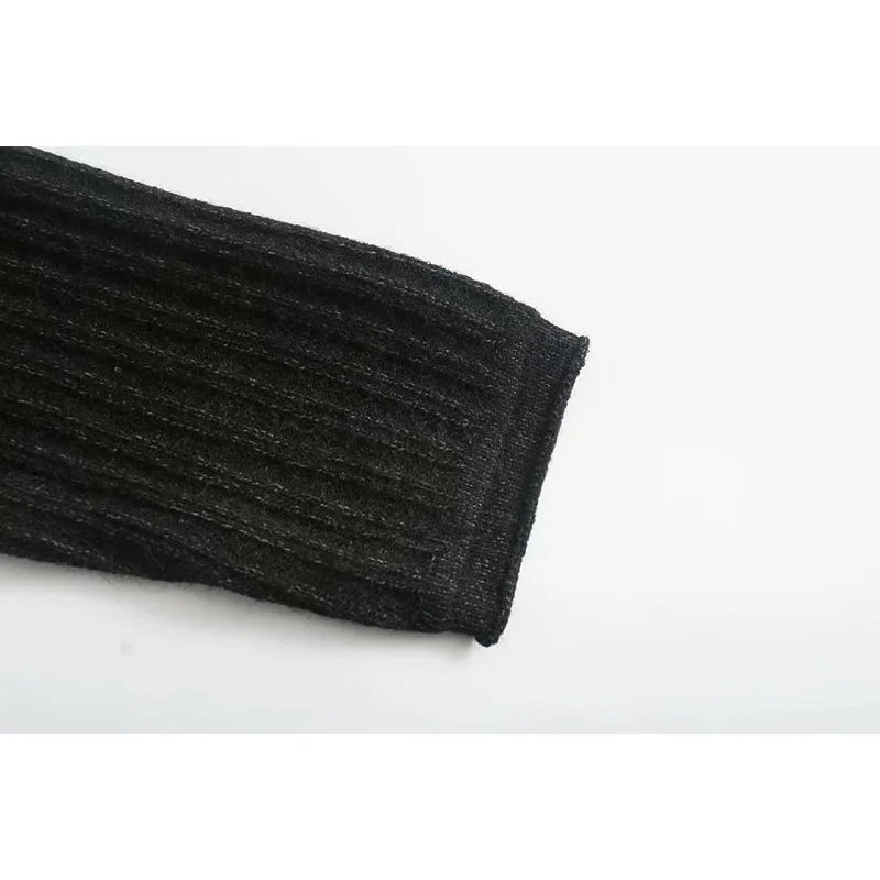 

2020 New Women Knitted Sweater Print Pockets Button Long Sleeves V-Neck Long Sweater Female Fashion Casual Women Clothes