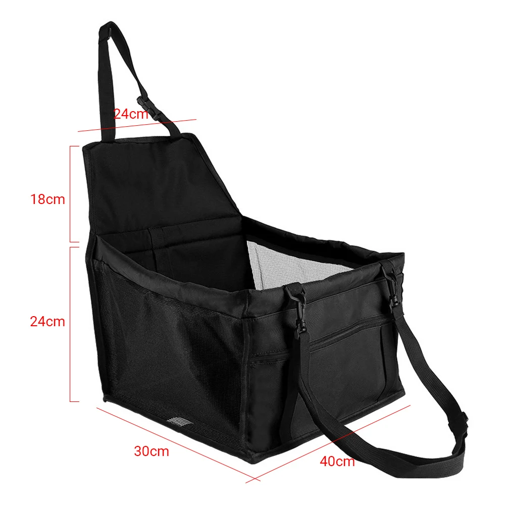 

Car Pet Booster Seat Portable Breathable Puppy Safety Bag Adjustable Straps Elevated Pet Car Seat for Travel Driving