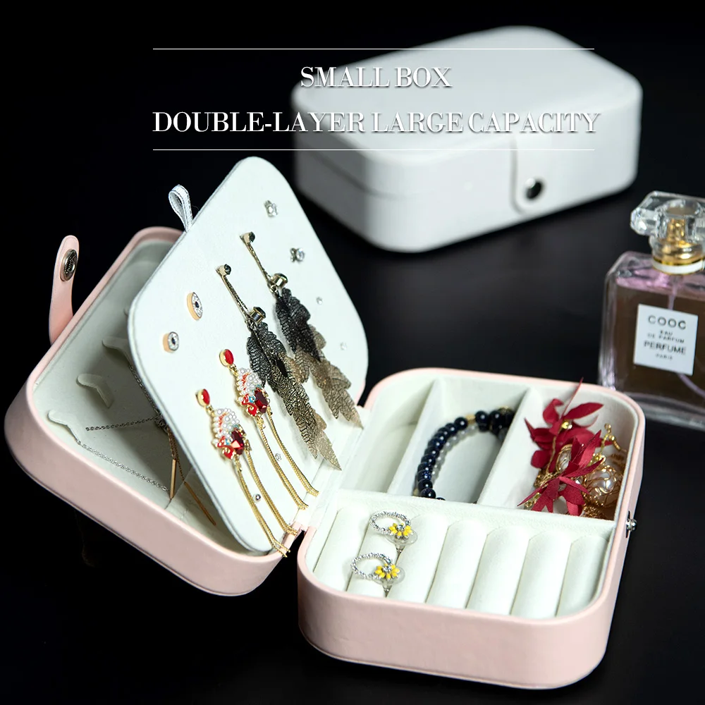 Корейский стиль серьги для девочек пластинчатая коробка ювелирных изделий чехол