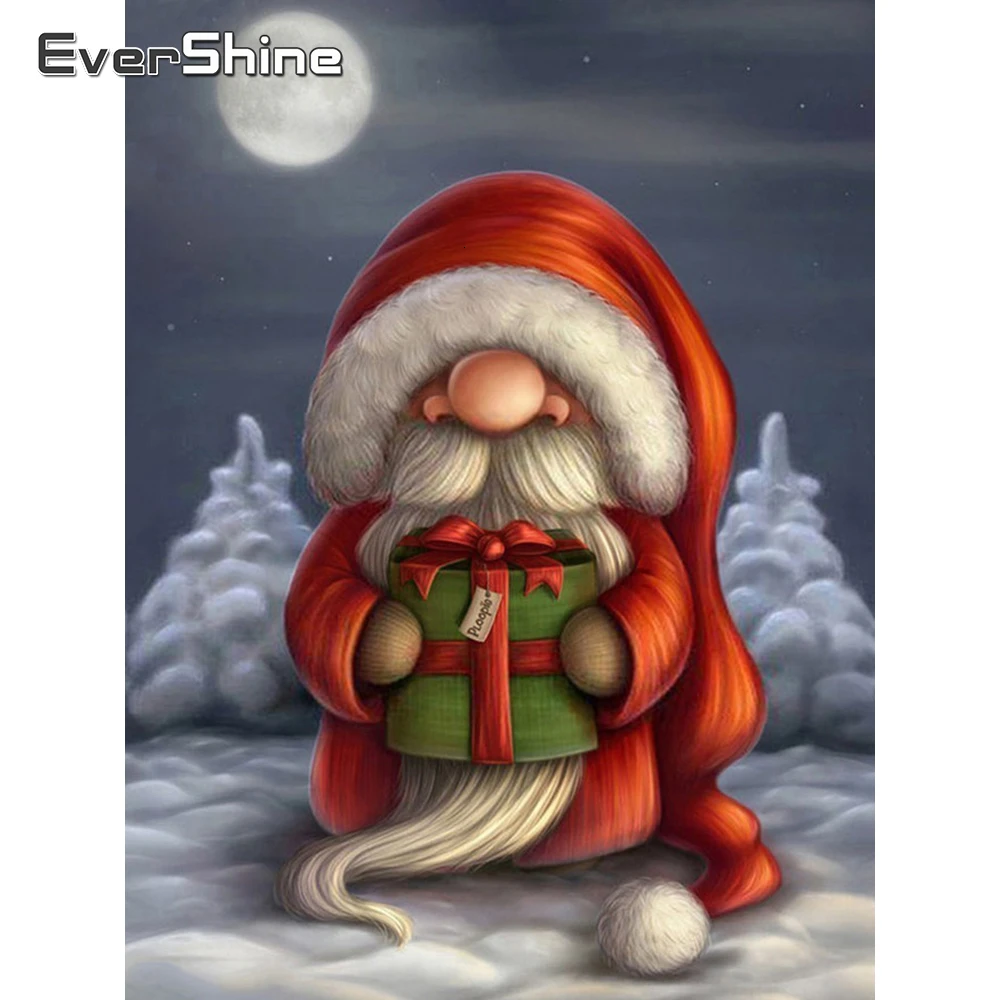 

Evershine 5D DIY Алмазная Живопись Мультфильм рождество Алмазная мозаика Дед мороз Фотографии Стразы вышивка домашнего декора