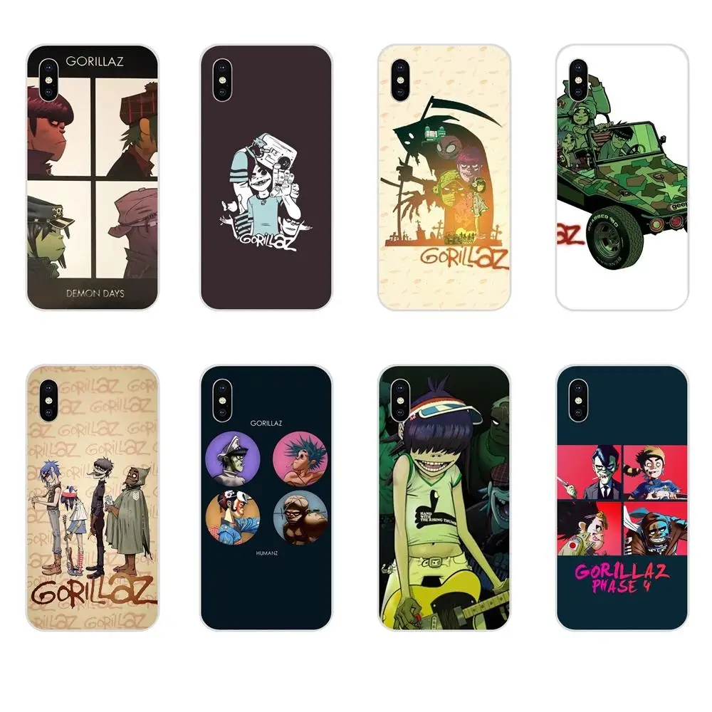 Gorillaz рок группа для Xiaomi Redmi Mi 4 7A 9T K20 CC9 CC9e Note 7 9 Y3 SE Pro Prime Go Play мягкий TPU 2017 новое