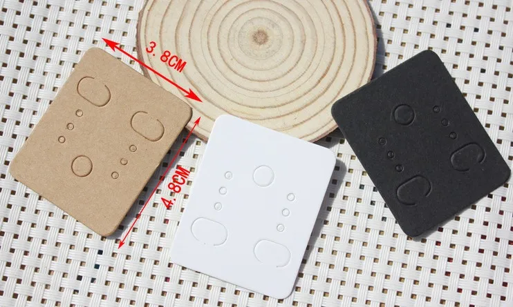 Подвеска для ушей из крафт-бумаги бирка ювелирных изделий витрина карточка