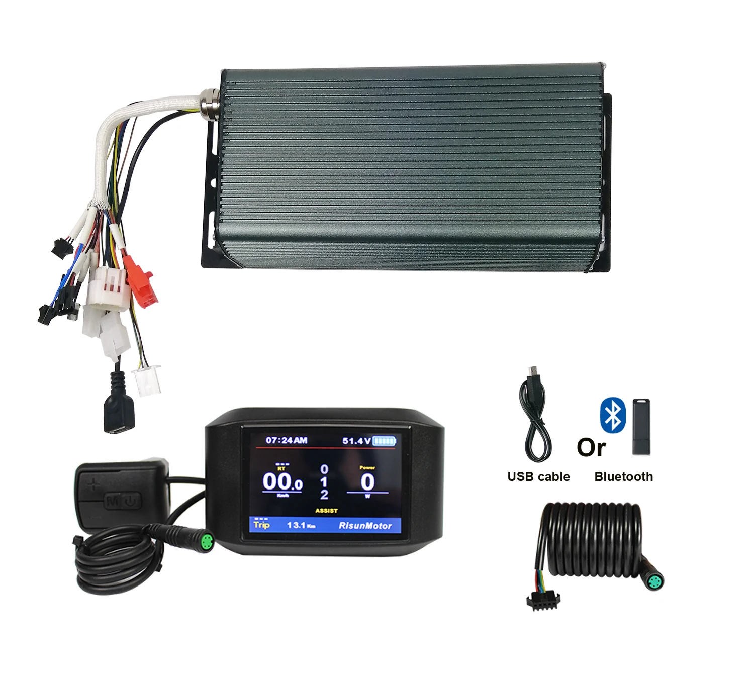 48V 60V 72V 100A 3000-5000W рекуперативный программируемый контроллер Ebike DIY Kit с системой
