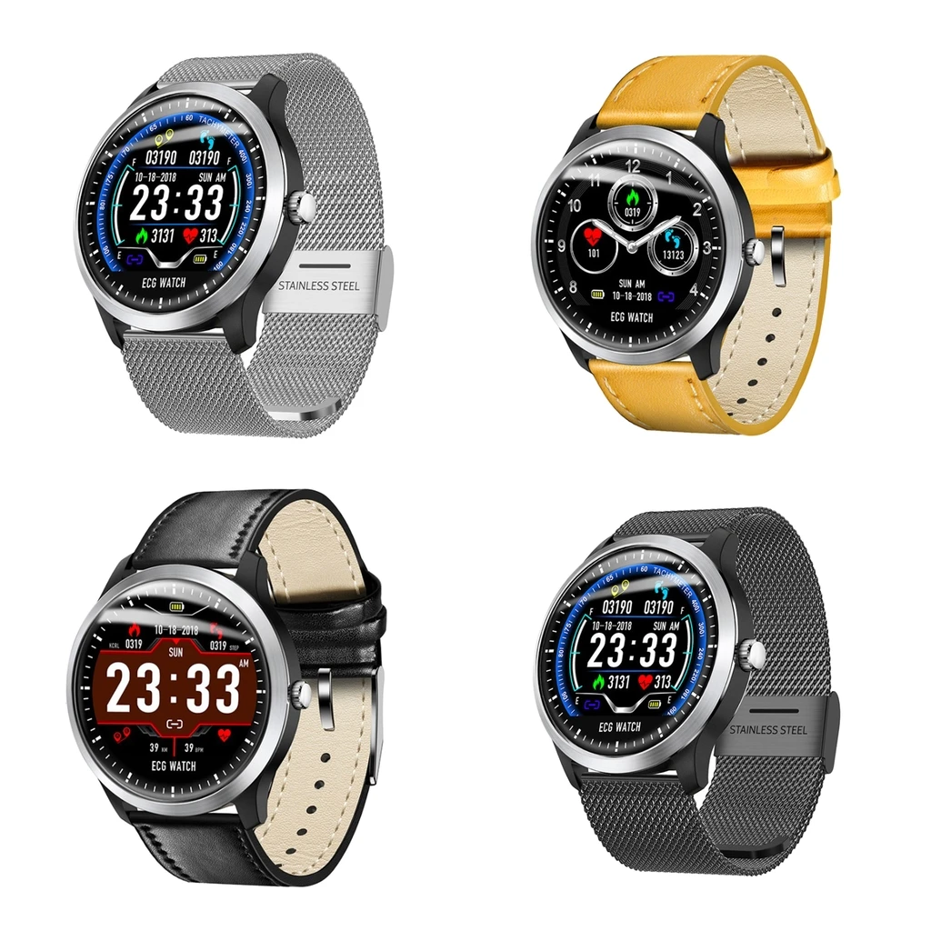 

Waterproof Sport Bluetooth 4.0 Blood Pressure ECG + PPG Smart Watch Bracelet