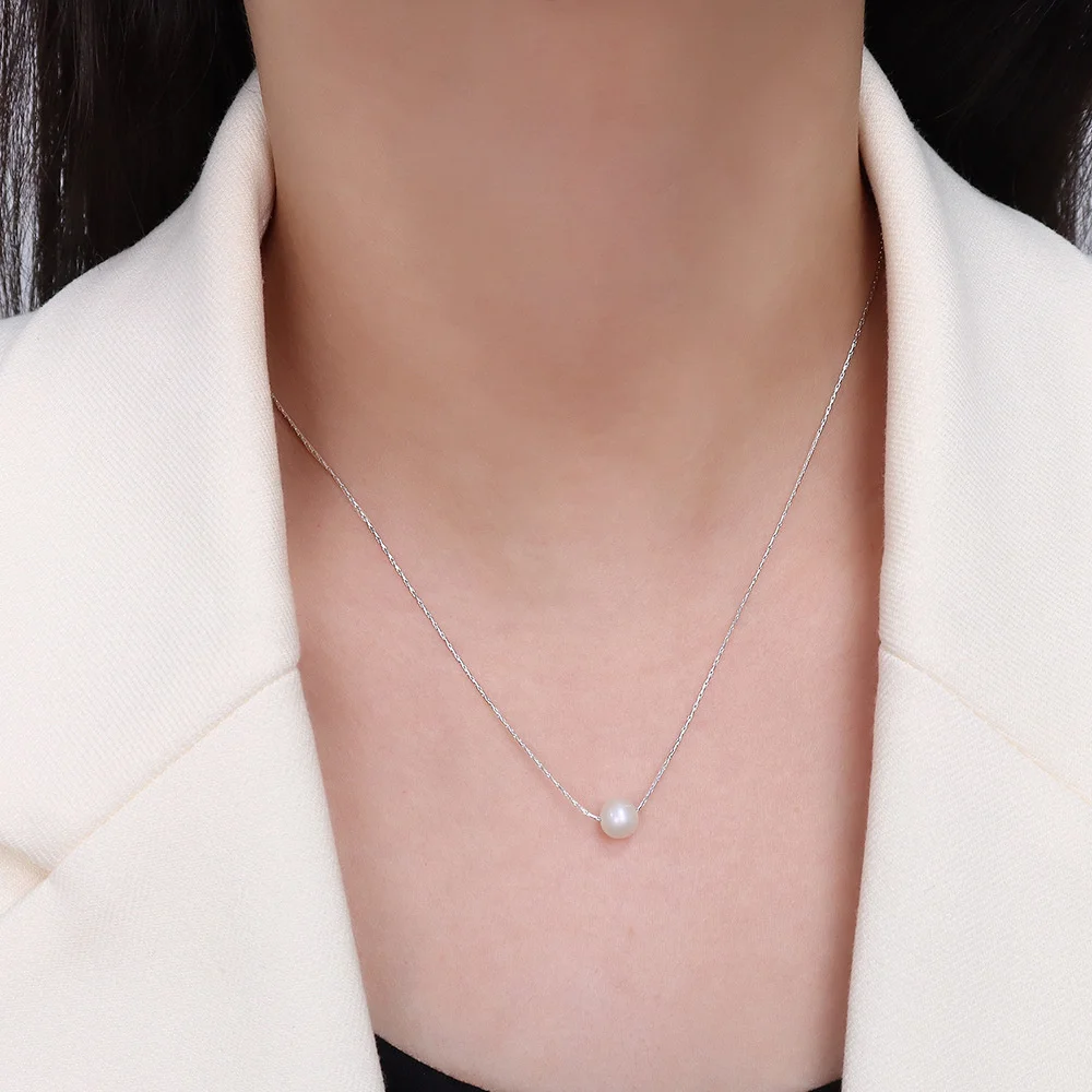 Цепочка Женская из нержавеющей стали минималистичное ожерелье с кулоном в виде