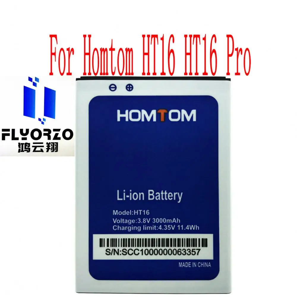 

Brand new original 3000mAh HT16 Battery For Homtom HT16 HT16 Pro Cell Phone