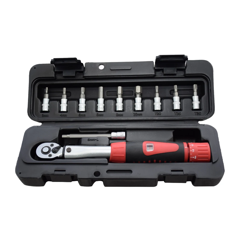 

Portable 1/4" DR 2-24Nm Bike Torque Wrench Set Bicycle Repair Tools Kit Ratchet Mechanical Torque Spanner Manual Wrenches