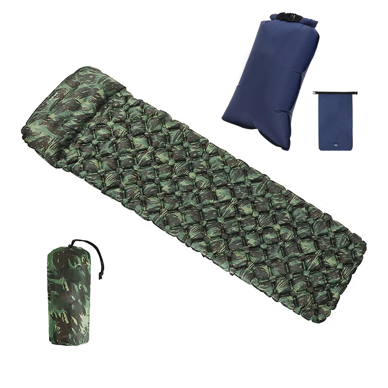 vender Ao Ar Livre Colchão Com Travesseiro De Enchimento Rápido Carro Portátil Almofada Dormir Piquenique Colchão De Ar Compacto Para Acampamento Mochila