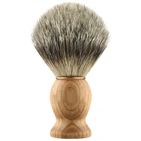 22mm knot badger hair shaving brush wood handle travel style aluminum frame for men wet shave gift