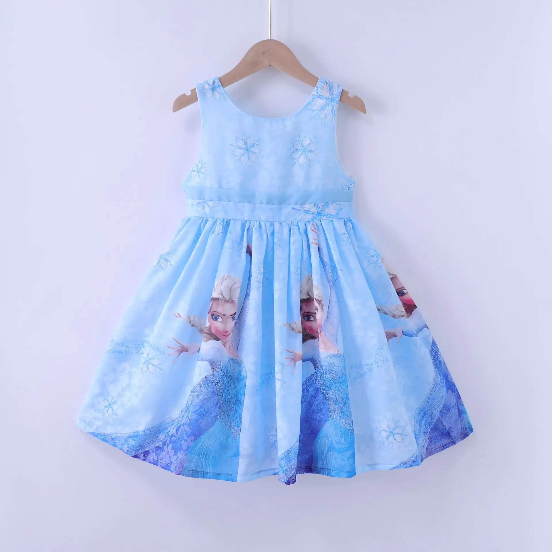 

Disney Summer Kids Clothes Vestidos Frozen Elsa Anna Princess Dress Party Birthday Little Girls Dresses Children Tutu Costume