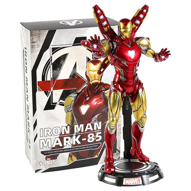Оригинальная фигурка Marvel Железный человек MK85 масштаб 1/7 светильник ка экшн-фигурка Коллекционная модель игрушка