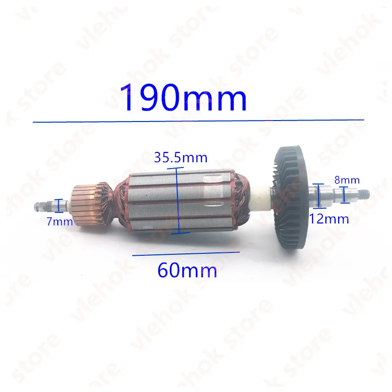 AC220-240V якорь ротора Замена для MAKITA 9565C 9565CV 9565CVR 9565PC 9565PCV 515228-2 9564CV 9564PCV инструмент |