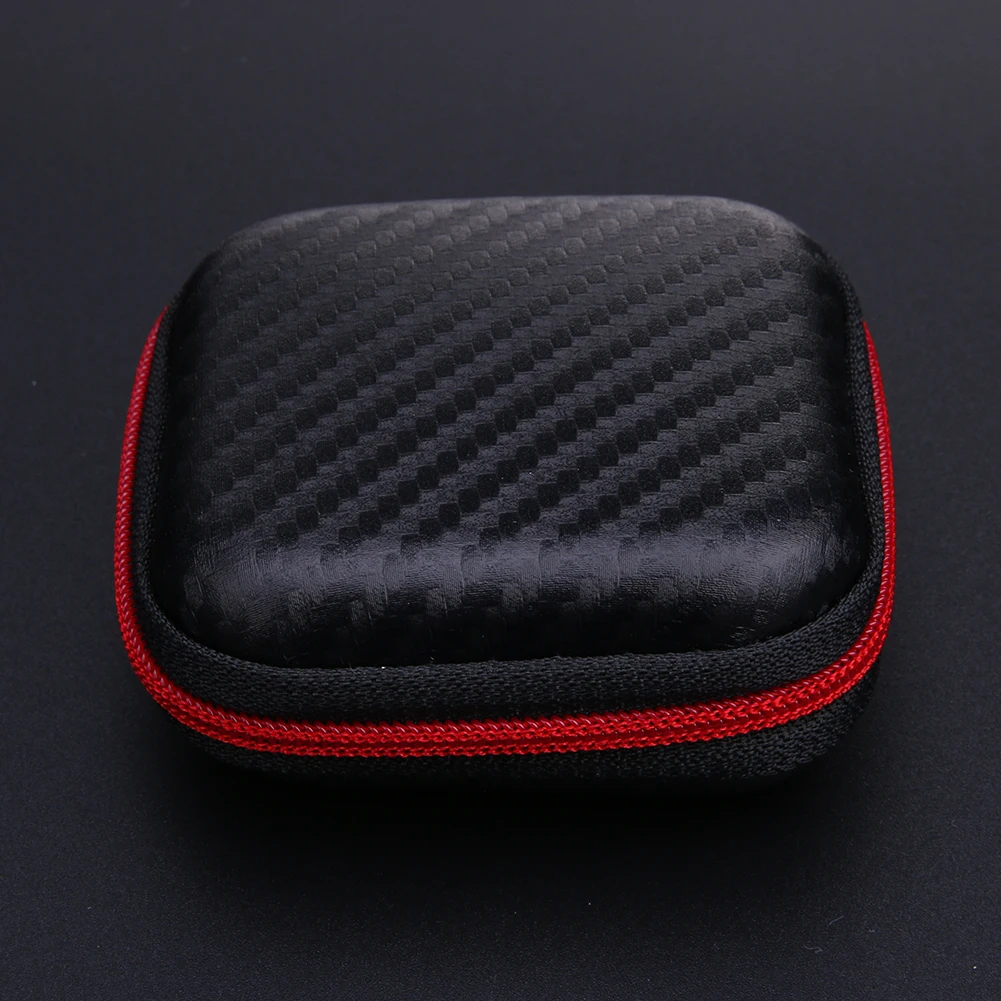 Квадратный чехол для гарнитуры Bluetooth наушников мини футляр хранения кабеля