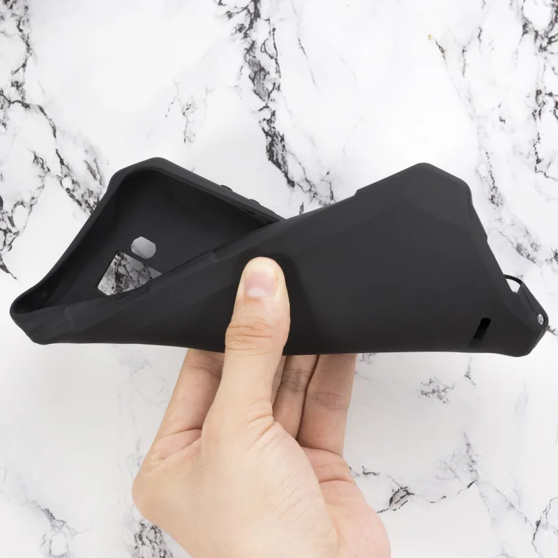 Черный силиконовый чехол для Ulefone S9 PRO Противоударная мягкая Задняя накладка
