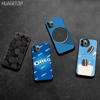 oreo biscuits silicone black phone case for iphone 12 pro max 11 pro xs max 8 7 6 6s plus x 5s se 2020 xr