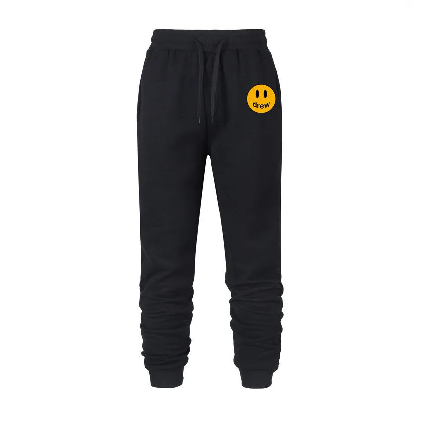 

drew Joggers Casual Pants Fitness Men Sportswear Tracksuit Bottoms Skinny Sweatpants Trousers Black Justin Bieber Track Pant