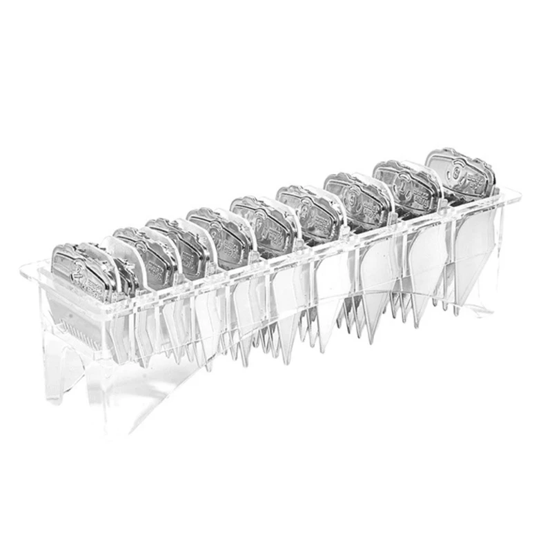 

10Pcs Hair Clipper Guides Combs Kit, Professional Trimmer Attachment Hair Clipper Replacement Guards Parts for Haircut