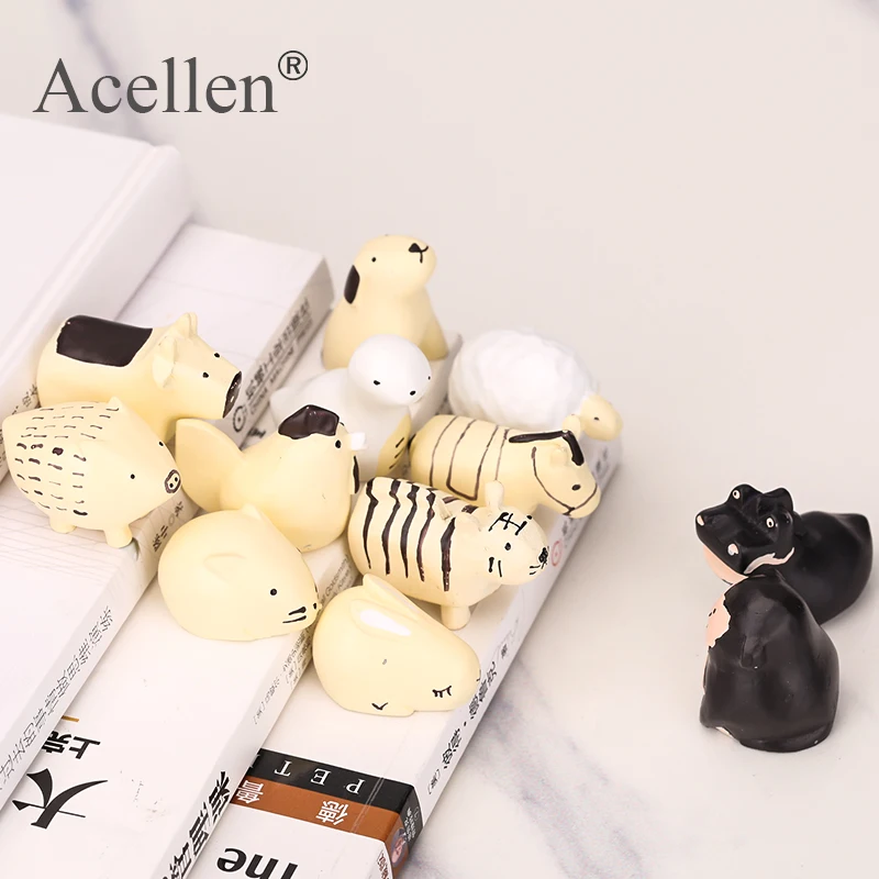 12 шт./компл. фигурки животных искусственные украшения аксессуары для дома