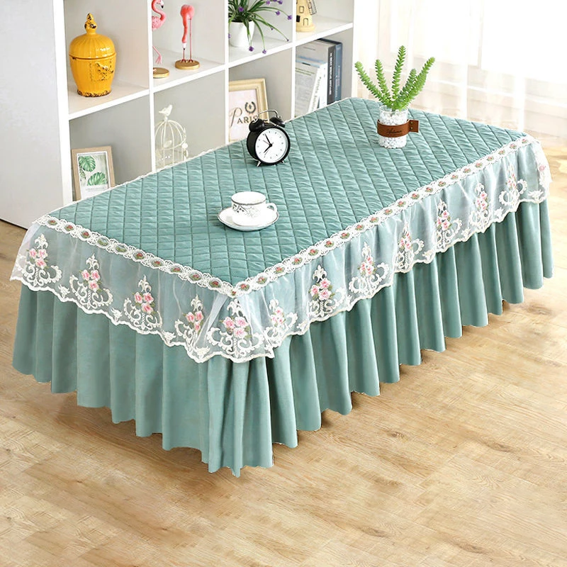 

Tablecloth Home Hotel Party Dust-Proof Waterproof Table Tablecloth Wedding Decoration Tablecloth Living Cotton Coffee Table Mat