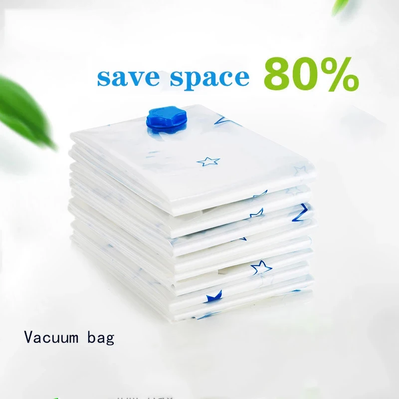 

Portable Vacuum Compression Bag Thickening Large Quilt Storage Bag High Capacity Venting Clothes Transparent Sack Save Space