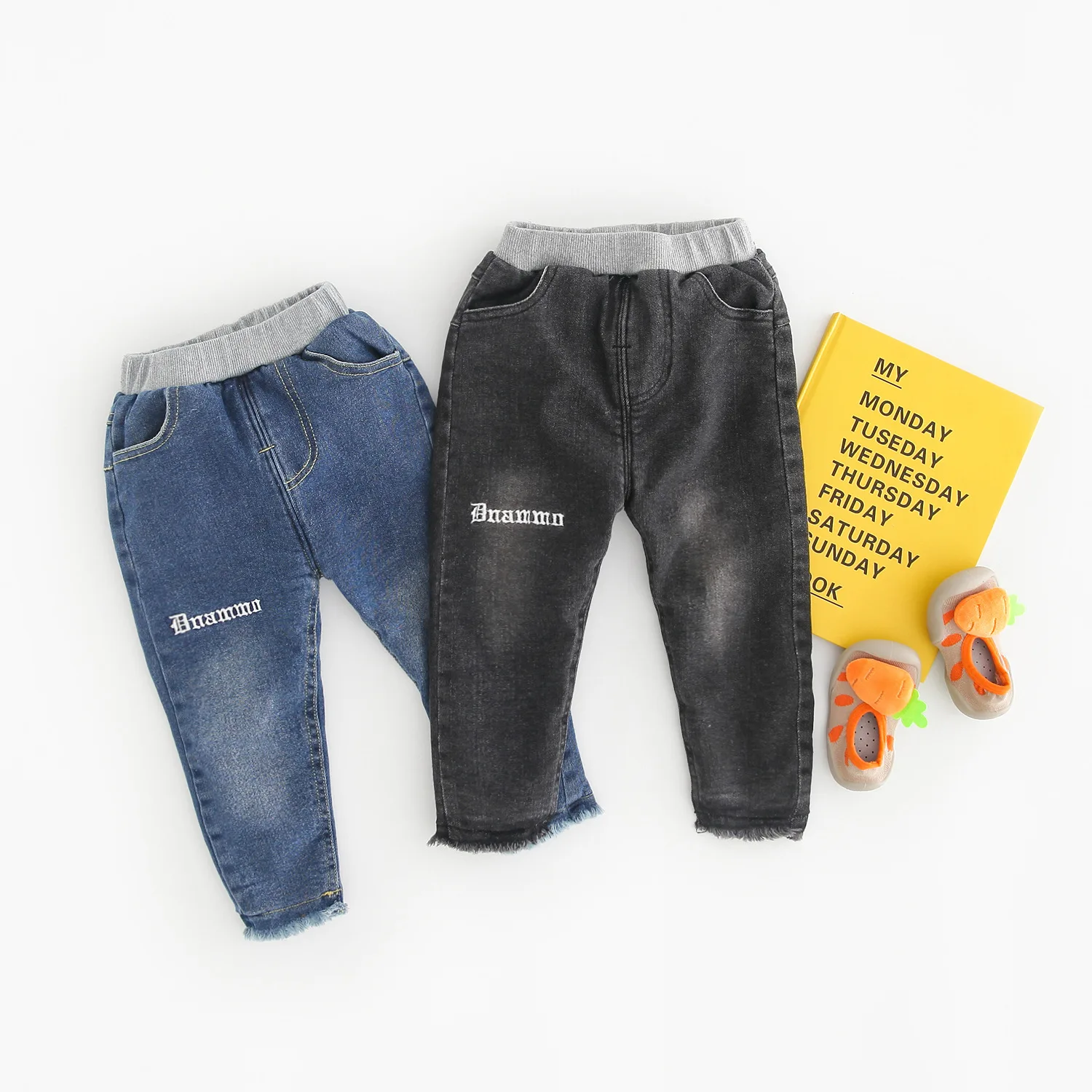 Джинсы с вышивкой для девочек 0 8 лет|girls holes|girls denim pantskids pants |