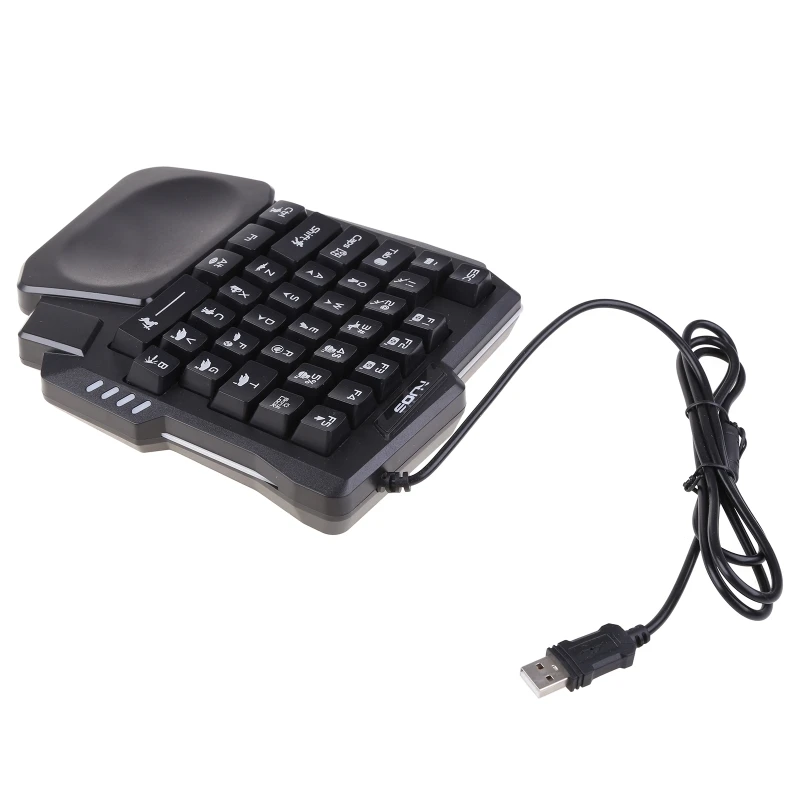 

Механическая игровая клавиатура с RGB-подсветкой для одной руки