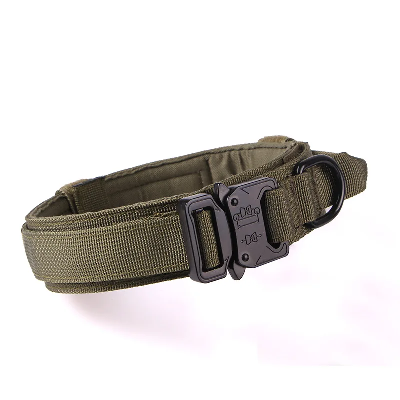 

Heavy Duty Tactical Dog Collar With Handle Durable Adjustable Pet Collar For Medium Large Dogs German Training Shepherd MJ918