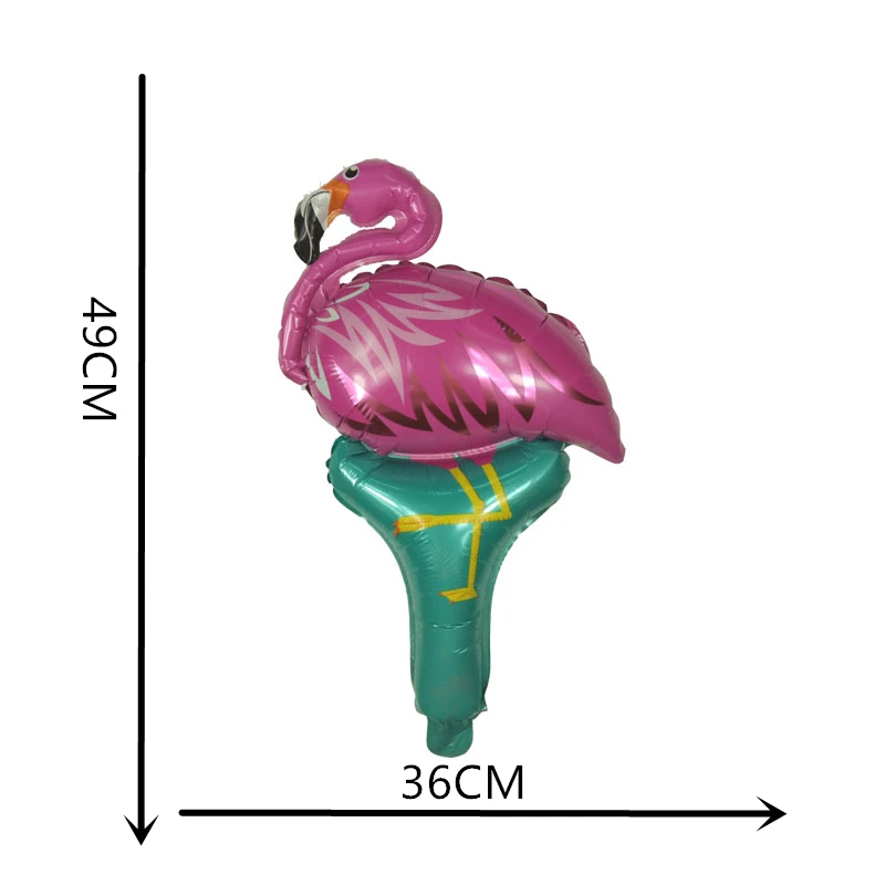 Flamingo Holding Sti Воздушные шары, 1 шт., единорог, все для праздника, для взрослых, мультфильм, анимал, баллоны из алюминиевой фольги, год, ация - Цвет: Flamingo Holding Sti