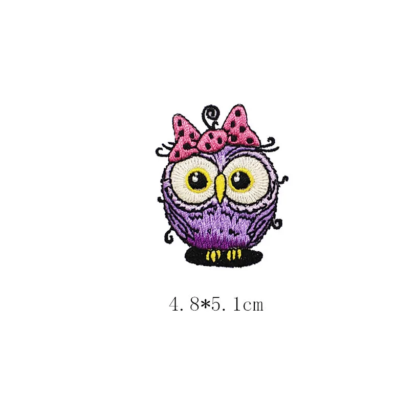 Утюг на заплатки в виде животных для одежды с милой совой значки полоски наклейки