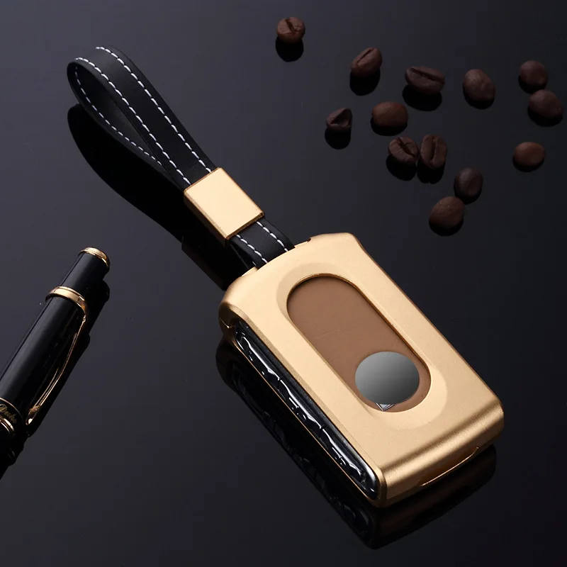 Автомобиль из алюминиевого сплава ключ держатель чехол для брелка с ключом в