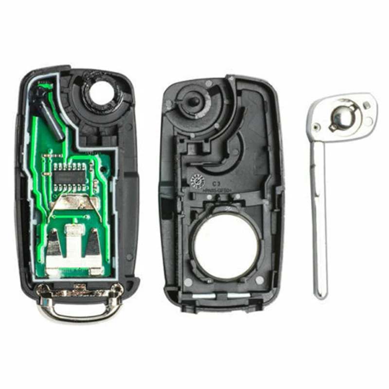 Складной автомобильный ключ KEYECU с дистанционным управлением 5 шт. 3 + 1 4 кнопки 315