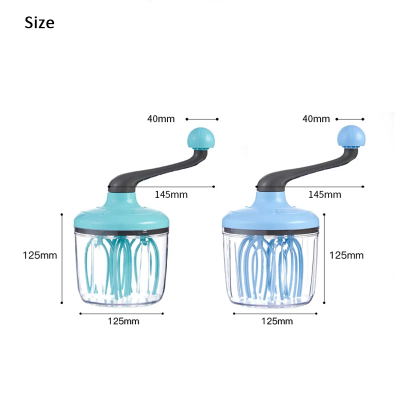 

Cream Whisk Manual Household Small Semi-Auto Whisk Egg White Milk Foam Cake Egg Hand Whirling Machine Kitchen Baking Tools