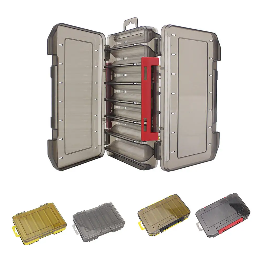 

Black/Yellow Fishing Storage Box Fishing Tackle Box Fishing Bait Spoon Hook Bait Jig Tackle Box Gadget Box Fishing Accessories