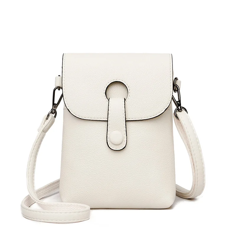 

Female bag 2021 new fashion coin purse messenger trend Korean version of simple solid color long mini shoulder phone bag