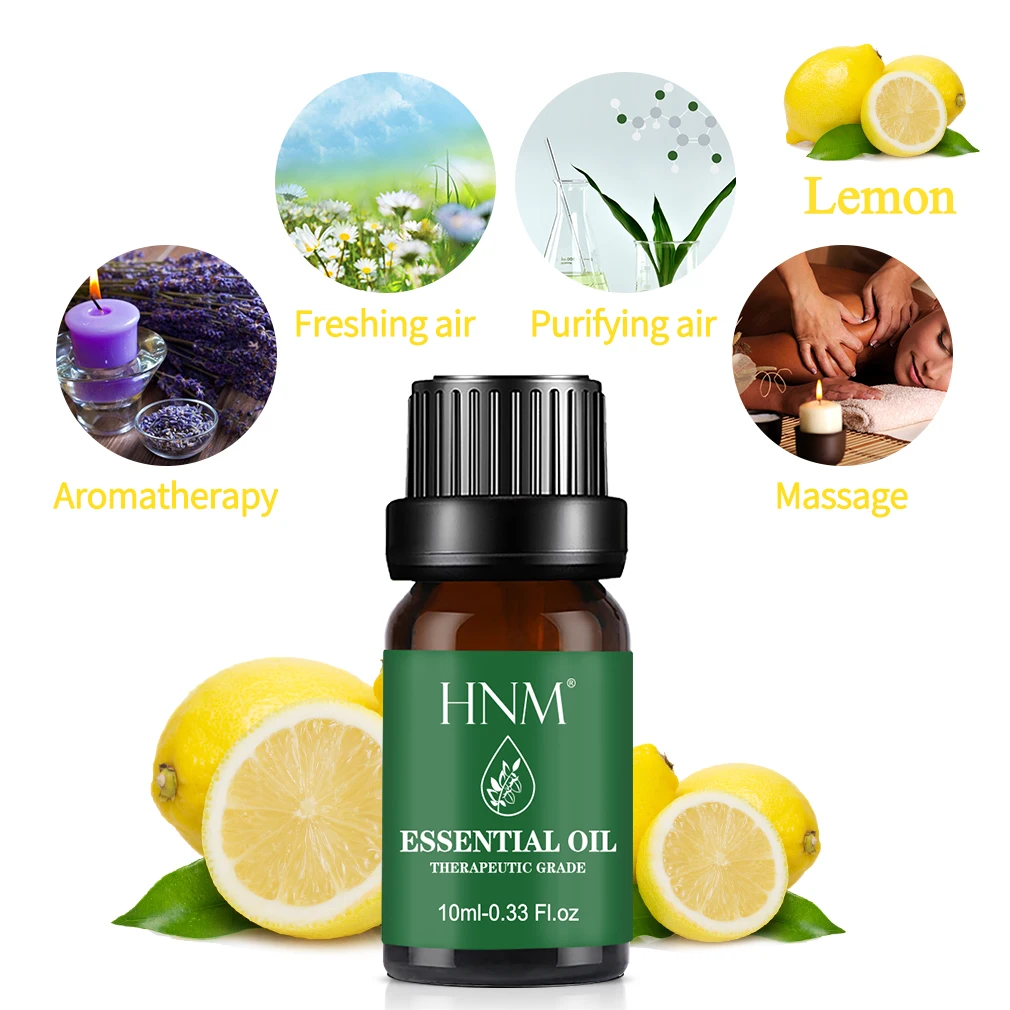 HNM 10 мл чистые растительные эфирные масла ароматерапия диффузор Роза мята лимон