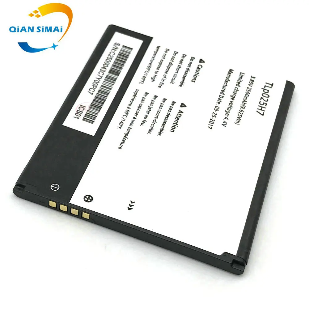 Новый аккумулятор 2500 мАч TLP025H7 для ALCATEL one touch TLp025H1 мобильный телефон | Мобильные