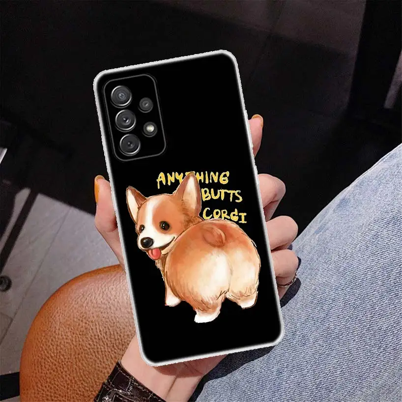 Мультяшный чехол Corgi с супер милой собакой для телефона Samsung Galaxy A70 A50 A40 A30S A20E A10S Note